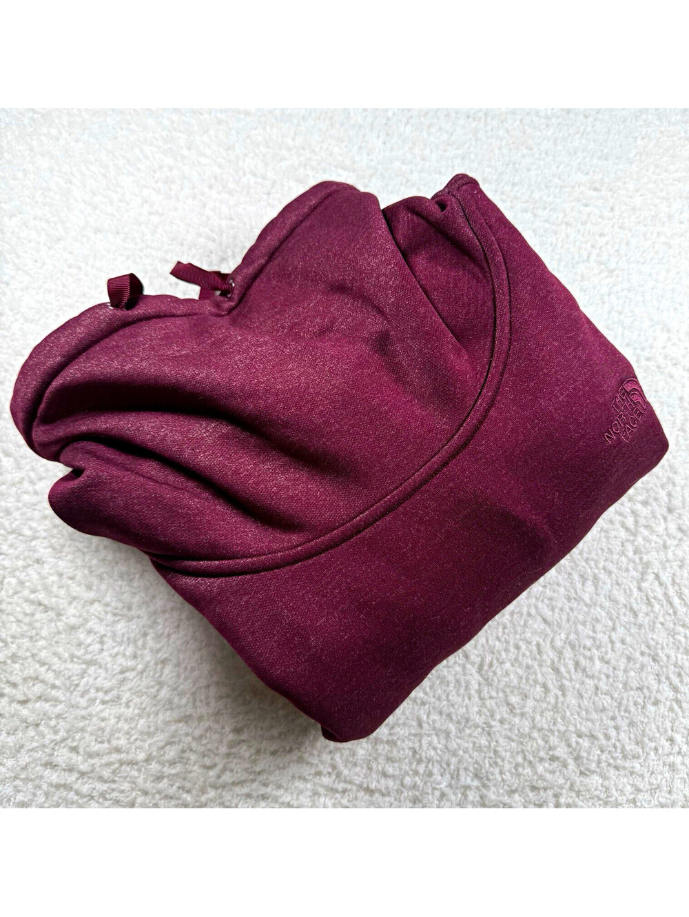 The North Face Women’s L Fleece Lined Pullover Hoodie Burgundy Cowl Neck